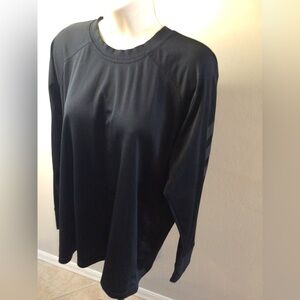 Mens adidas long sleeve black athletic top medium